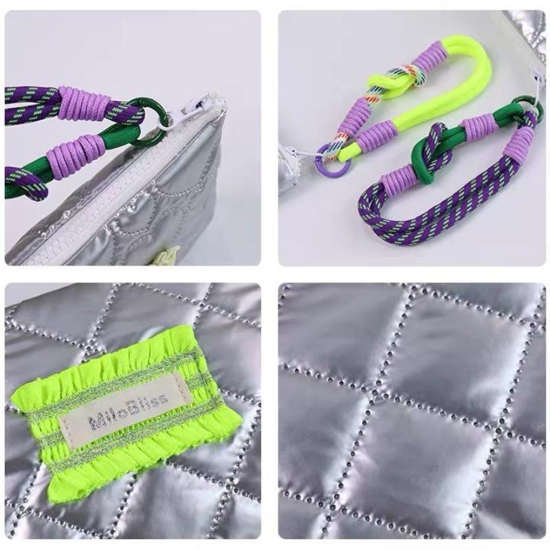 Silver Lingge Bow Pattern Coin Purses Small Canvas Coin Wallet Lady Girls Earphone Coin Key Money Storage Bag Zipper Pouch
