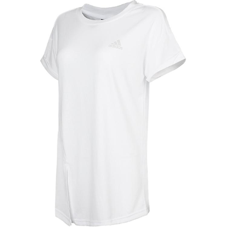 adidas ISC Round Neck Fashion Breathable Short Sleeve T-Shirt Women Tops White DX0459