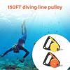 Diving Reel with Thumb Stoppers 46m/150ft Scubas Ratchets Dives Reel for Underwater Scubas Diving Snorkeling Enduring