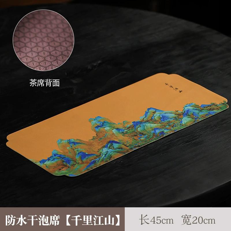 Chinese Style Chinese Tea Towel Tablecloth Mat Ancient Painting Waterproof Absorbent Table Tea Cloth Tea Set Accessories New