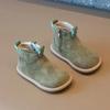Kids Winter Boots 2025 New Fleece Lined Unisex Retro British Style Slip Resistant Warm Snow Boots