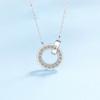 Birthday Gift White Gold Necklaces Women Wedding Moissanite Diamond Girl Pendant Birthday Gift Fine Jewelry Daughter