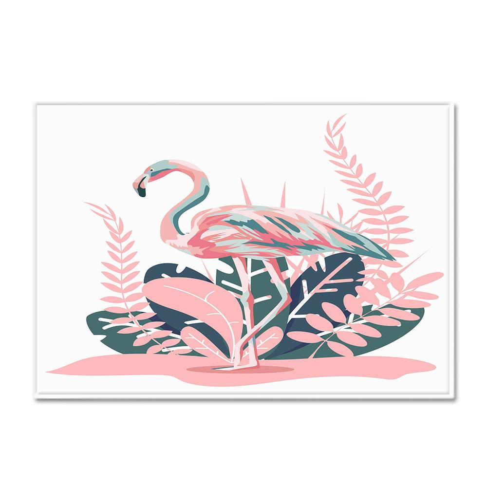Fresh American Flamingo Printed Carpet Nordic Floor Mat