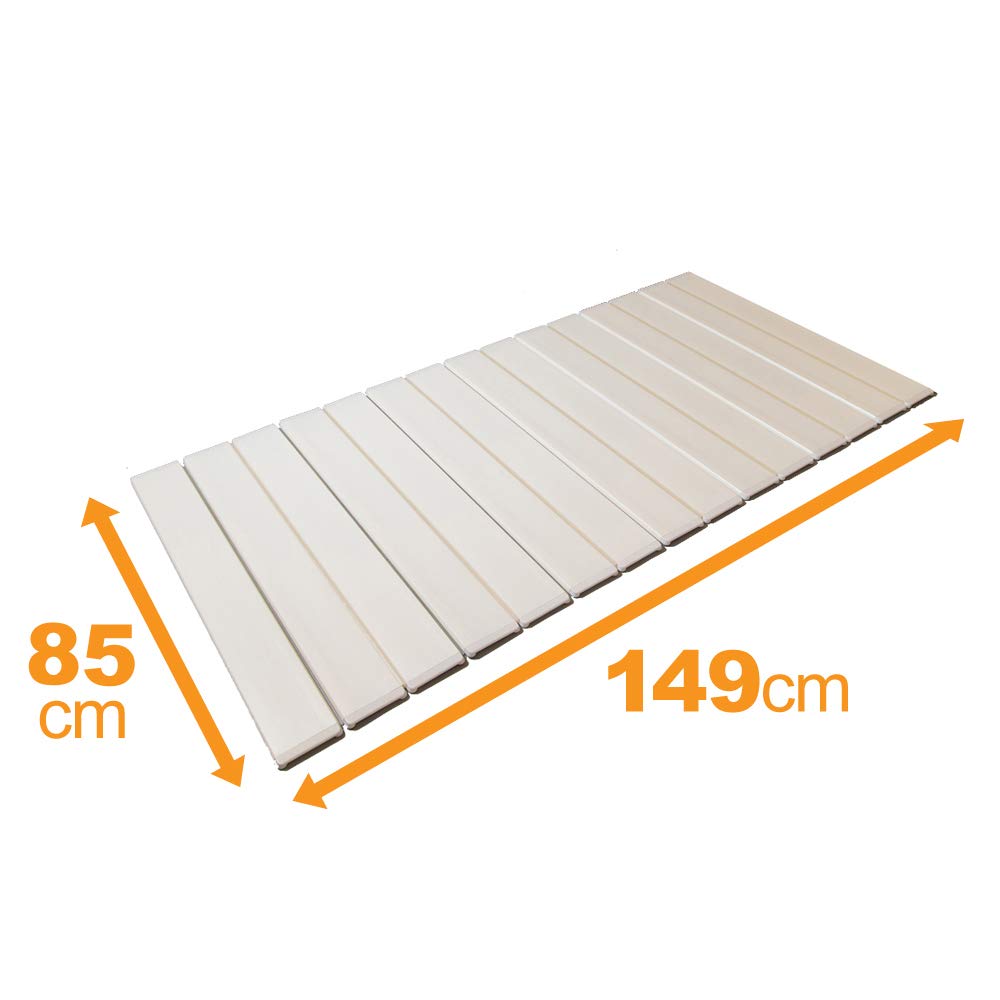 Topre Silver Ion Antibacterial Folding Bath 85 x 149 B15 Ag+ Lid, White, cm,