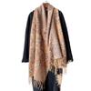 Winter Shape Jacquard Scarf High-end Thick Fringed Scarf Temperament Versatile Imitation Cashmere Warm Shawl