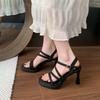 Fashion 2025 New Summer Fashionable Casual Women's Sandals Increased Waterproof Platform Stylish Roman Loafers for Women
