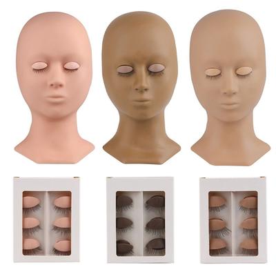 Training Lashes Multi-functional Eye Facial Eyelashes Extension Training Model Training Head Practice Grafting Eyelashes Tools