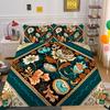 Set Biancheria da Letto Matrimoniale Alta Qualità Fiori Stampa 3D Copriletto Donna Decorazione Camera da Letto