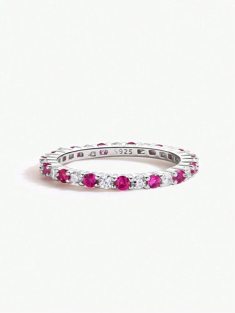 Copper 14mm Simplicity Fashion Full Zircon Stackable Plain Ring Ideal For Women Daily Party Personalized Fine Jewellery