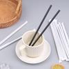 100Pcs Black Drinking Straws Plastique Straws Single Piece Paper Packaging Rietjes Flexible Party Kitchen Beverage Straws