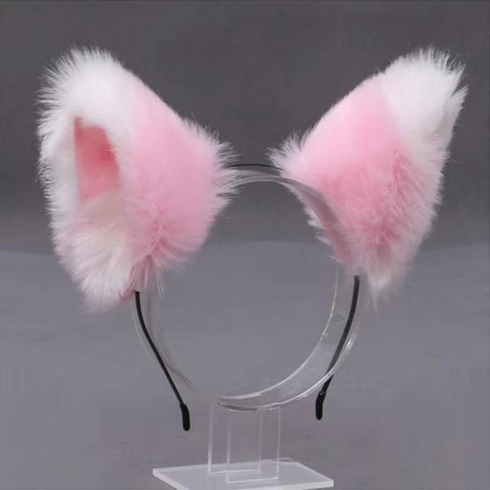 Lolita Plush Hair Band Anime Furry Cosplay Headwear Fashion Cat Ears Headband Girls