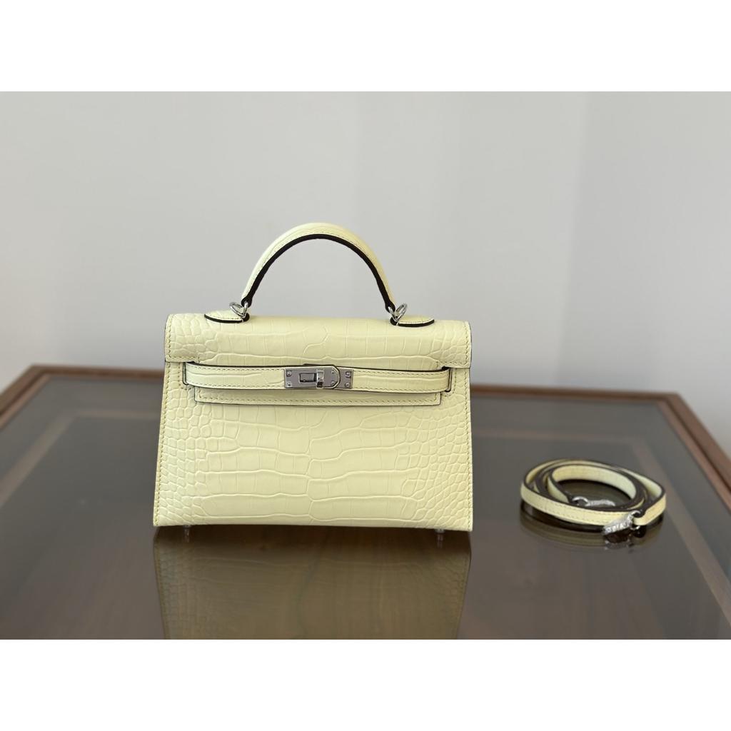 Kazilan 21cm Kelli Crocodile Pattern Handbag Bag Women's Fashion Versatile Mini Shoulder Messenger Women's Bag