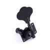 Musiclily Basic L2+ R2 Open Gear Bass Tuners for 4-String Ibanez-Style Electric Basses, Black