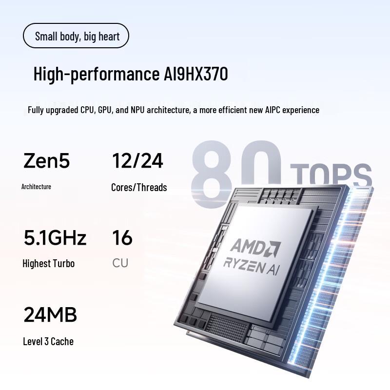 Minisforum X1-370 AMD Ryzen AI 9 HX 370 Mini PC (CN version)