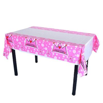 Children'S First Birthday Commemorative Party Party Banquet Arrangement Tablecloth Prince Princess Pe Tablecloth Custom