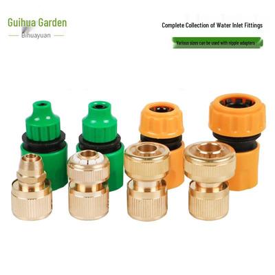 Plastic Quick Connector for Car Wash: Fits 1/4, 3/8, 1/2, 3/4, 1 Inch Water Hoses & 1/2 Inch Soft Hose Water Gun.