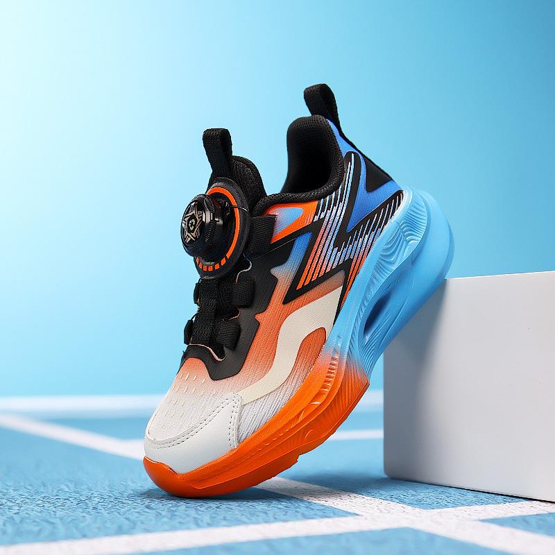 Fashion Children Running Shoes Boys Trainers School Thick Sole Soft Kids Casual Sneaker Knit Fabric Boys Sports Shoes