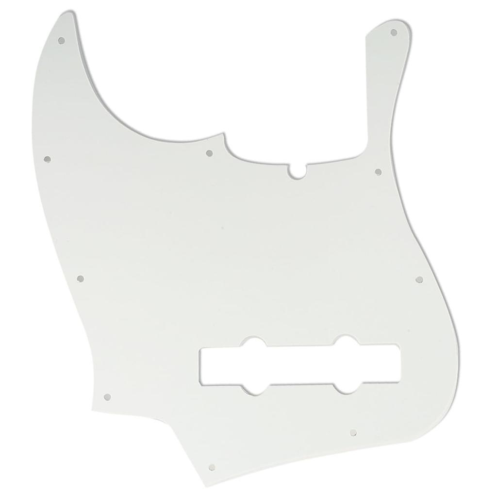 Musiclily Pro 10-Hole Precision Bass PB Pickguard for 5-String Fender American Precision Bass, Parchment 3-Piece Set