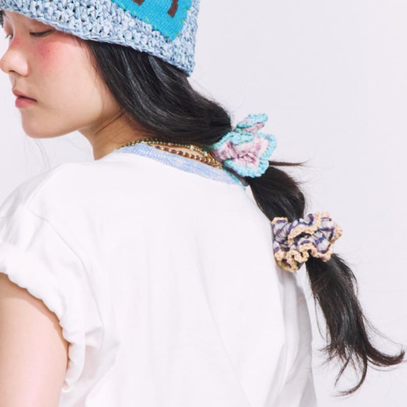 MISU A BARBE WAVE SCRUNCH SMALL BROWN