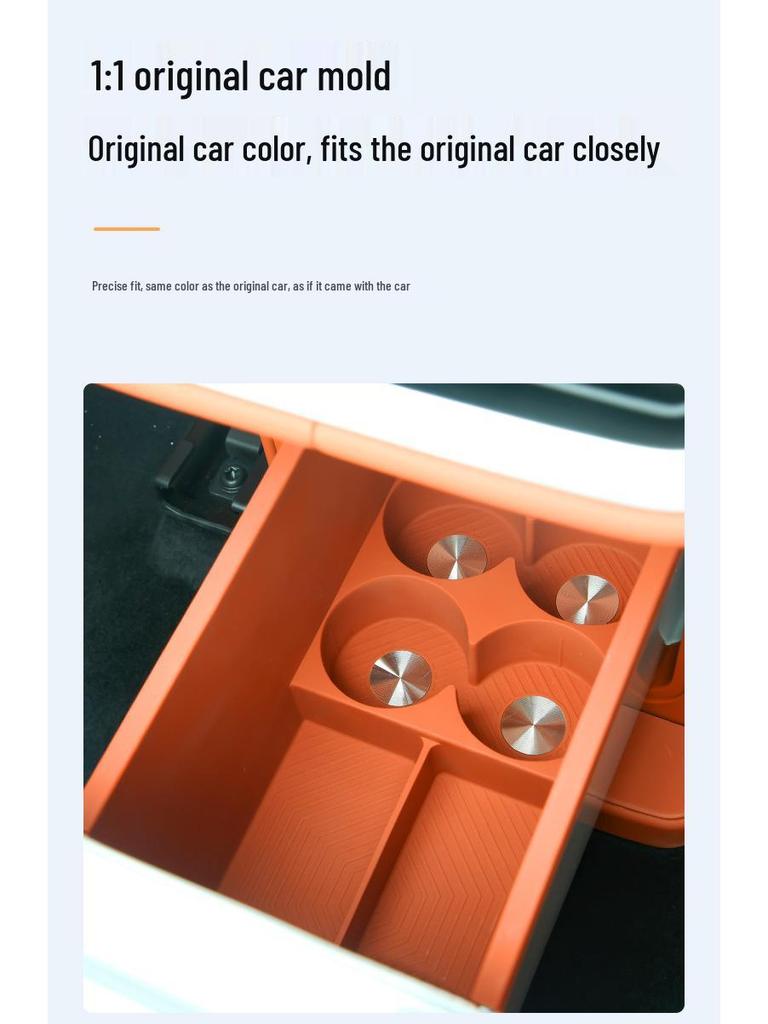 Silicone Pad for AITO M8 Car Cup Holder - Fully Wrapped Beverage Stabilizer