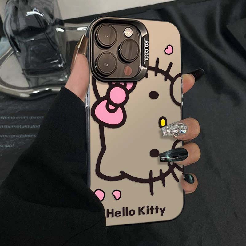 Cute Hello Kitty Casing For Iphone 17 Air 17 Pro Max 1615 14 11 12 13 Pro Max 16 Plus 16e 13 Mini Lovely Cartoon Hard Phone Case