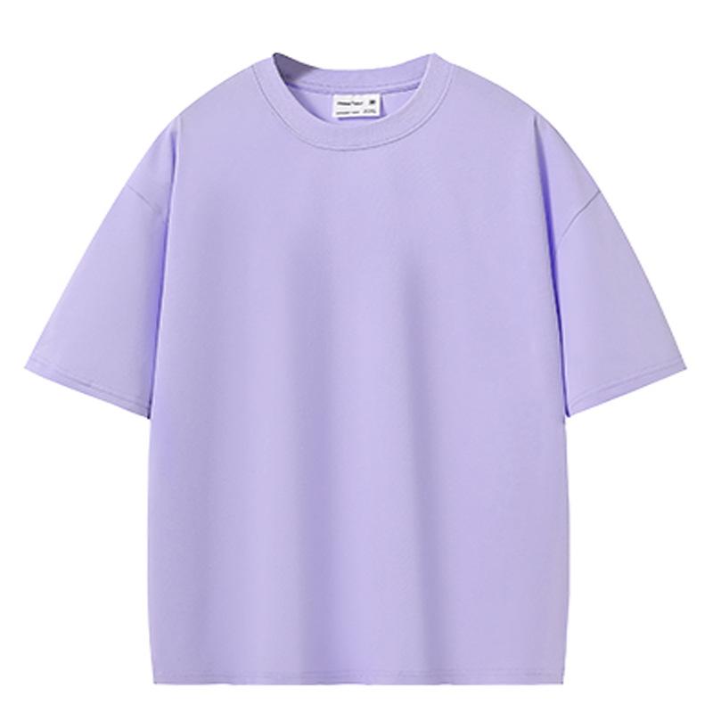 VEZFAA Damenmode Lässig Einfarbig Druck Sommer Frühling Kurzarm O-Ausschnitt Blusen & Hemden