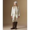 ELLE KIDS Girls' Retro Barn Style Quilted Winter Jacket