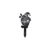 Metal Santa Claus Garden Stake Christmas Yard Decoration Metal Art Outdoor Ornament Festive Holiday Lawn Decor Metal Craft Stake
