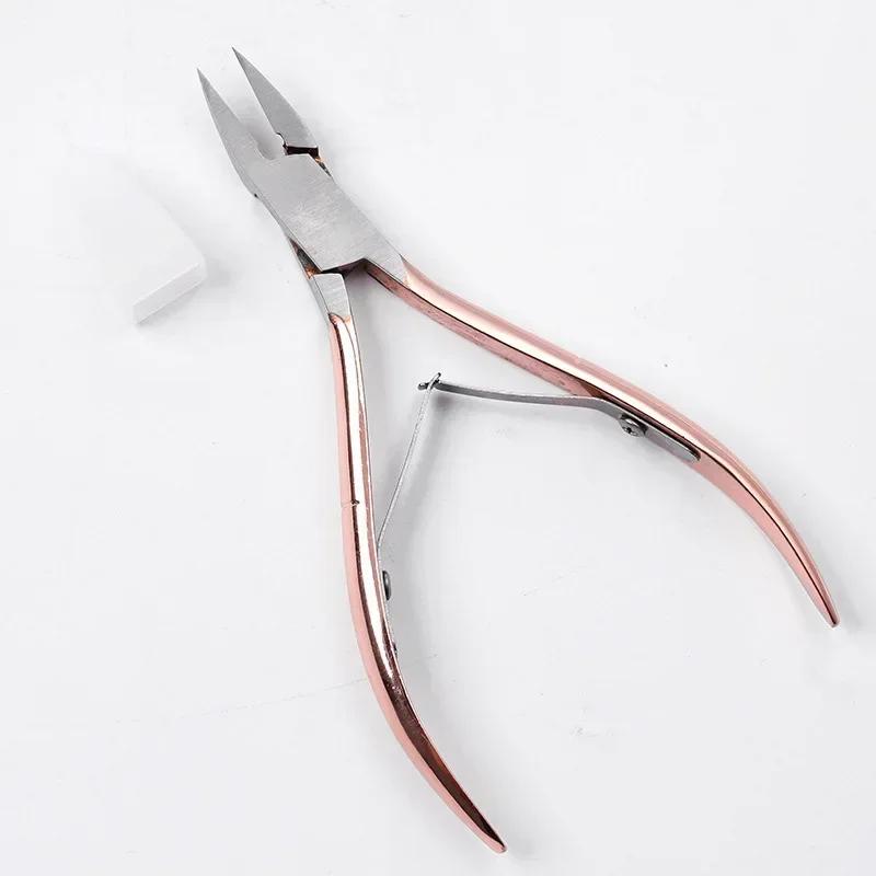 Professional Cuticle Cutter Manicure Scissors Stainless Steel Pliers Cuticle Remover Nippers Nail Trimmer Clippers Pedicure Tool