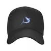 White Marlin Graphic Baseball Cap Fishing Cap  Ladies Mens