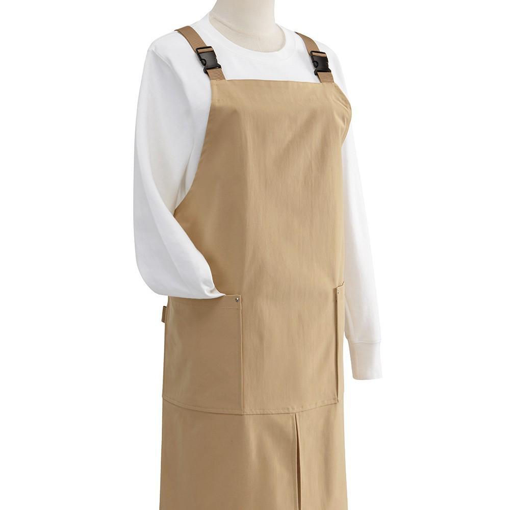 Korean-Japanese Waterproof Cotton Canvas Coffee Shop Apron One Size