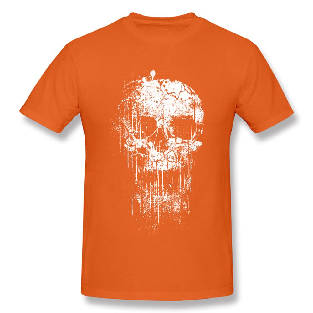 Cooles Totenkopf T-Shirt Neues Design Kurzarm Herren T-Shirts Berühmte Marke Mode Sommer T-Shirt Rundhalsausschnitt Kostenloser Versand