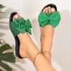 Fashion New Women Flats Slippers Summer Fashion Bow Tie Sandals Shoes for Women Flat Casual Beach Slippers Slides Women Zapatos De Mujer