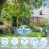 Hanging Bird Bath Fountain Hummingbird Feeder Water Fountain DIY Water Landscaping Fountain Garden Decoration for Outdoor Patio