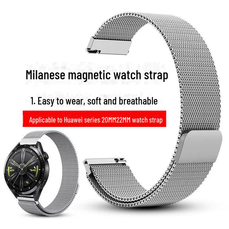 Stainless Steel Magnetic Buckle Strap for Apple iWatch and Huawei GT4