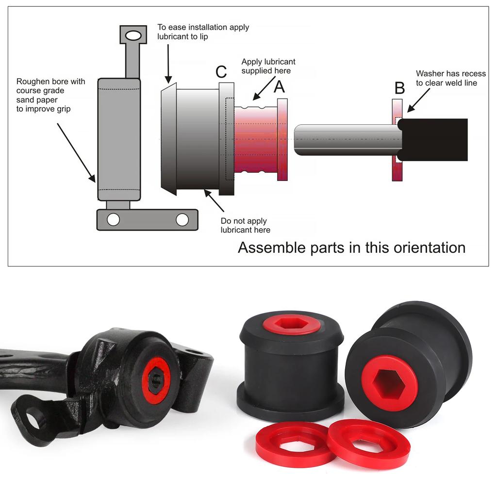 2pcs Car Front Wishbone Rear Bush For Mini For Cooper R50 R52 R53 R55 R56 R57 R58 R59 Suspension Bushing Auto Accessories
