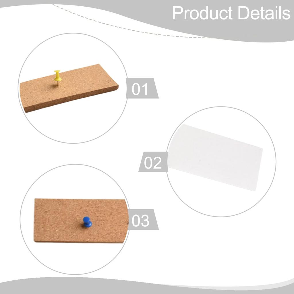 Multipurpose Organize Corkboard Strips Frameless Living Room Reminders Cork Strips Office Surfaces Display Memos
