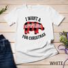 Buffalo Plaid I Want A Hippopotamus For Christmas Cute Hippo Unisex T-shirt