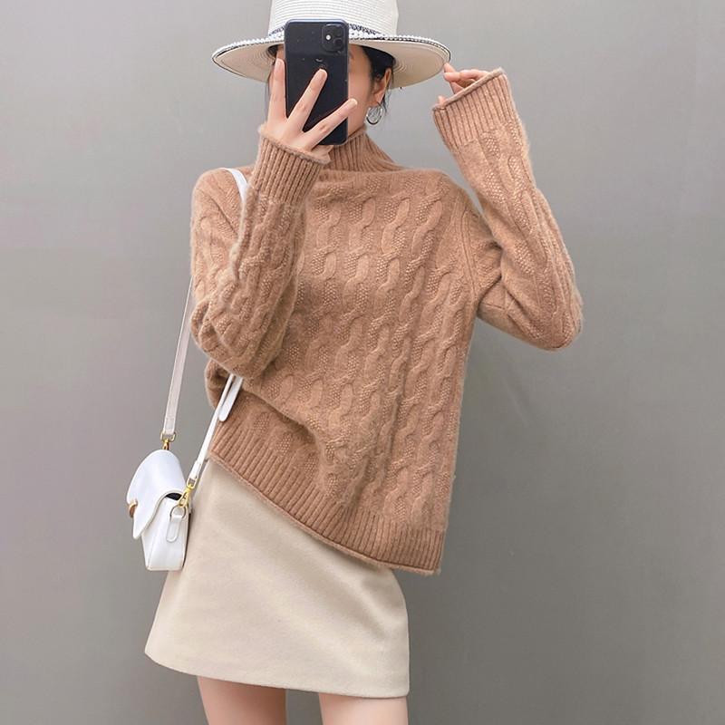 Qinghe 100% Pure Cashmere Women's Sweater - Ultra Soft Luxury Winter Pullover