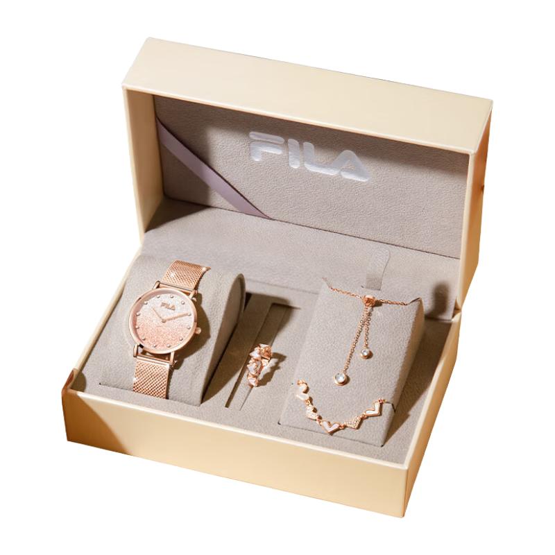 Fila Женские кварцевые часы со звездным циферблатом, подарочный набор