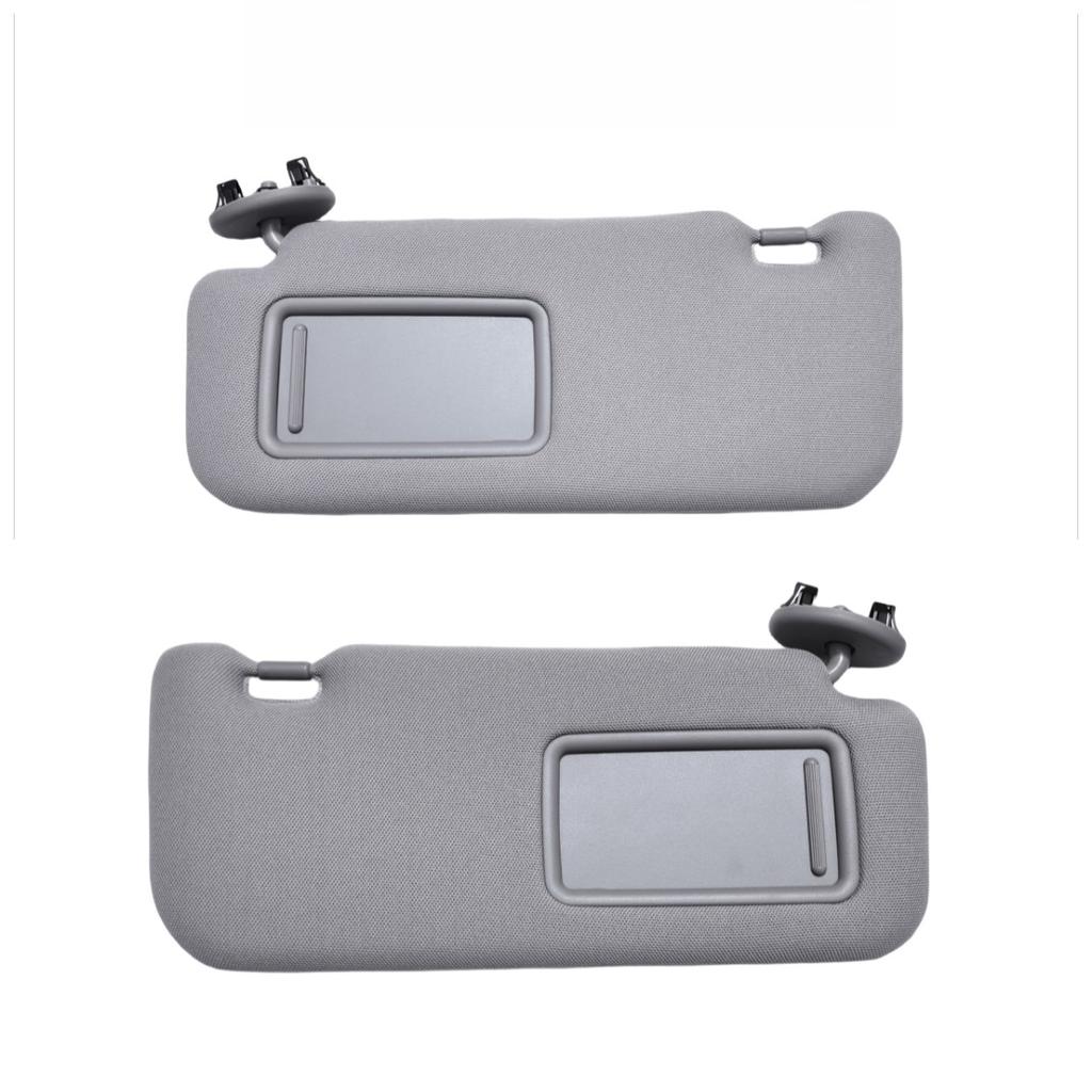 For Toyota Corolla 2007, 2008, 2009, 2010 2011 2012 2013 Grey and Beige Left and Right Car Sun Visors with Vanity Mirrors