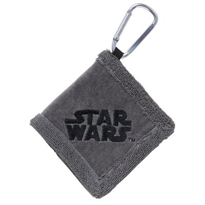 Marushin Cleaning Star Wars Black Space Golf Ball with 2535033900 Towel, Character, Beginner's Towel/Cloth Carabiner,