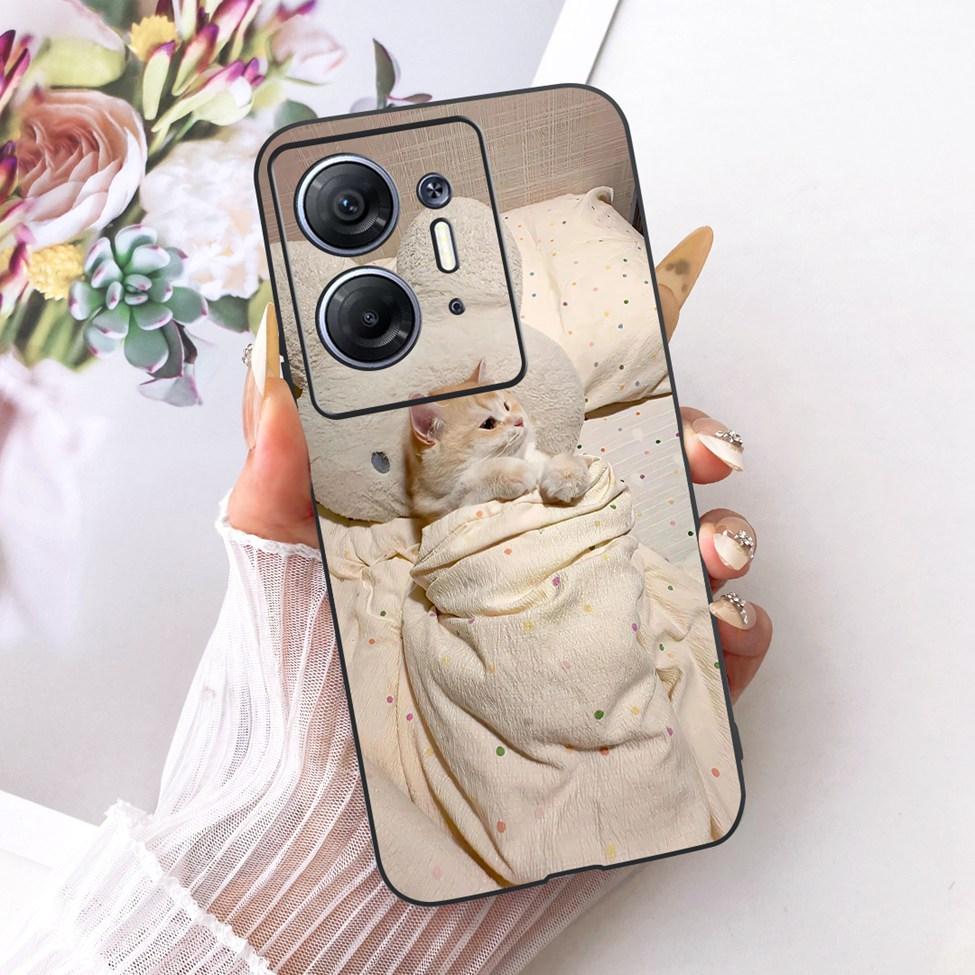 Phone Case For Infinix Hot 30 5G Cover X6832 Cute Cat Fashion Funny Painted Bumper For Infinix Hot30 5G Casing