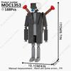 MOOXI Set di Figure Skibidi Toilet Man TvMan Cameraman Speakerman Blocchi da Costruzione Modello MOC Mattoncini Giocattoli per Adulti Bambini Regalo di Compleanno