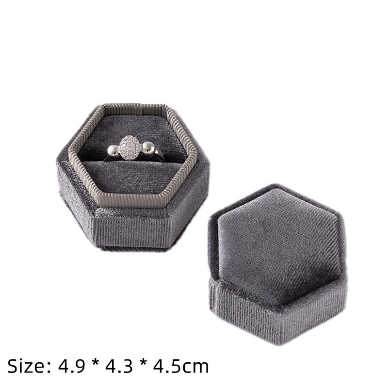 Square Engagement Velvet Earring Ring Packaging Box Jewelry Organizer Valentine Day Gift Case Ring Display Storage Wholesale