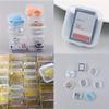 100/1 Stück Mini Schmuckaufbewahrungsboxen Kunststoff Transparent Quadratisch Aufbewahrungsbox für Pillen Ohrringe Ringe Staubdichter Schutz Verpackungsbox