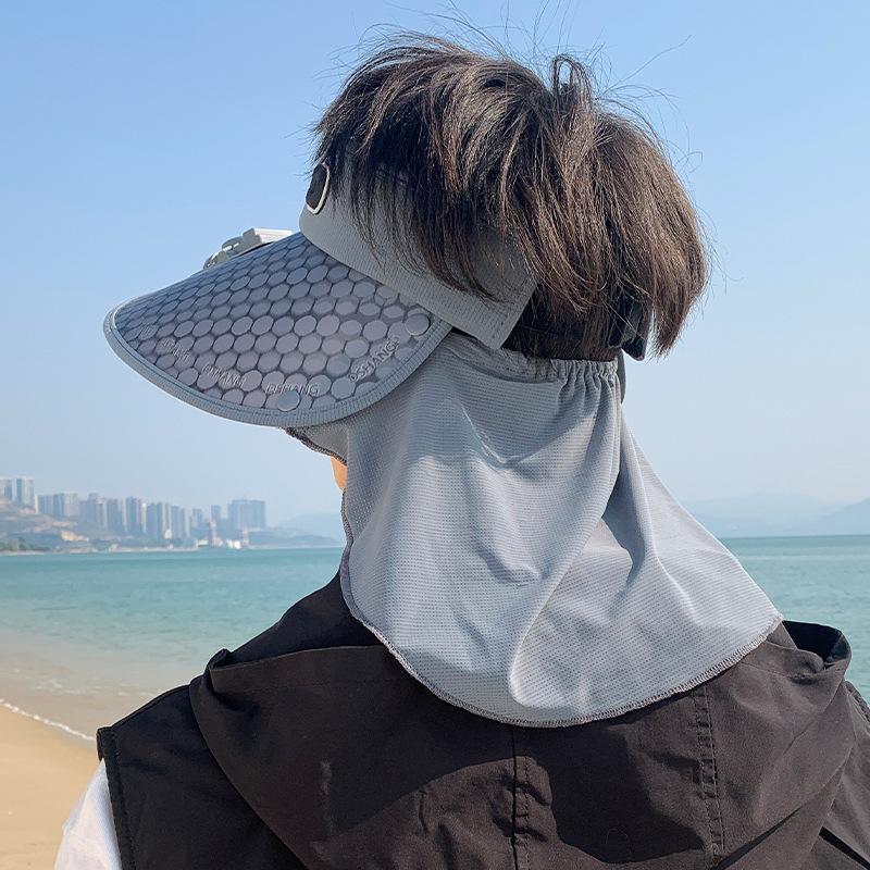 Summer Outdoor Sun Hat for Women with Large Brim with Fan Rechargeable Empty Top Hat Versatile Sun Hat Sun Hat