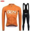 Raudax GCN Man's Long Sleeves Cycling Jersey Sets Mountain Bike Cycling Wear Road Bike Cycling Sportswear Ropa Ciclismo Maillot
