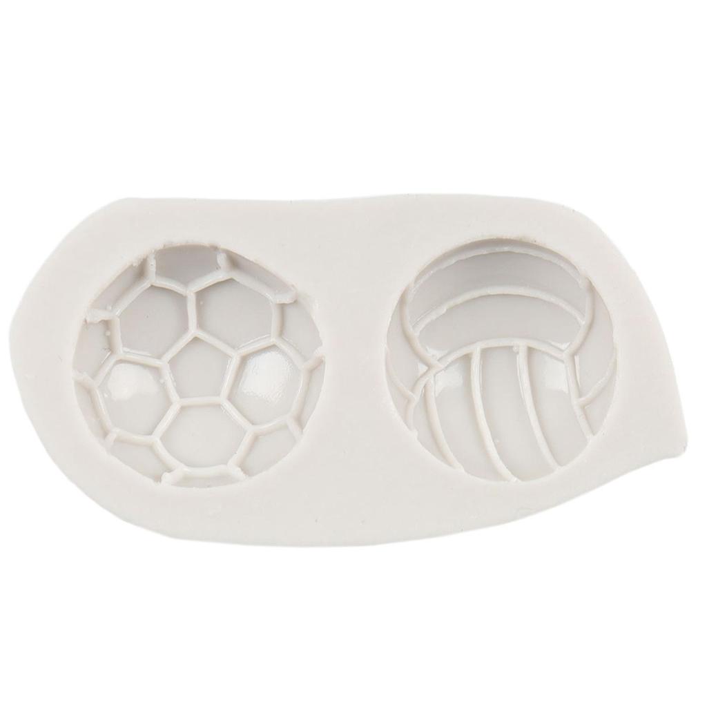 Fotbalové silikonové formy Volejbalová fondánová forma Nástroje na zdobení dortů Toppery na cupcaky Čokoládové bonbóny Řemeslo Gumová pasta Polymerová hlína