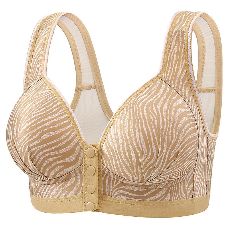 Large Size Thin Without Steel Ring Underwear, Comfortable Gathering Breathable Bra, Middle-aged and Elderly Mother Bra